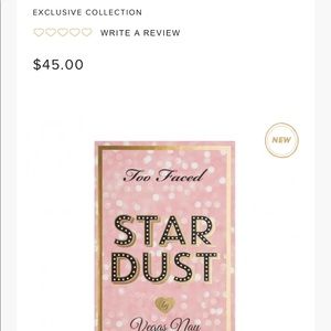 Too Faced Star Dust by Vegas Nay eye Pallet